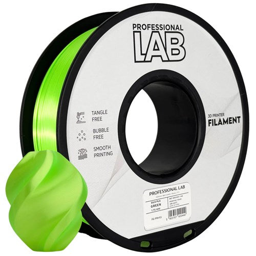 Silk PLA groen filament 1,75 mm 1 kg | Prof. Lab
