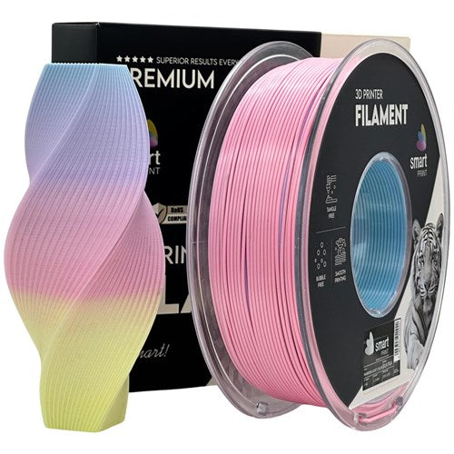 Silk PLA lichtregenboog filament 1,75 mm 1 kg | Smart Print