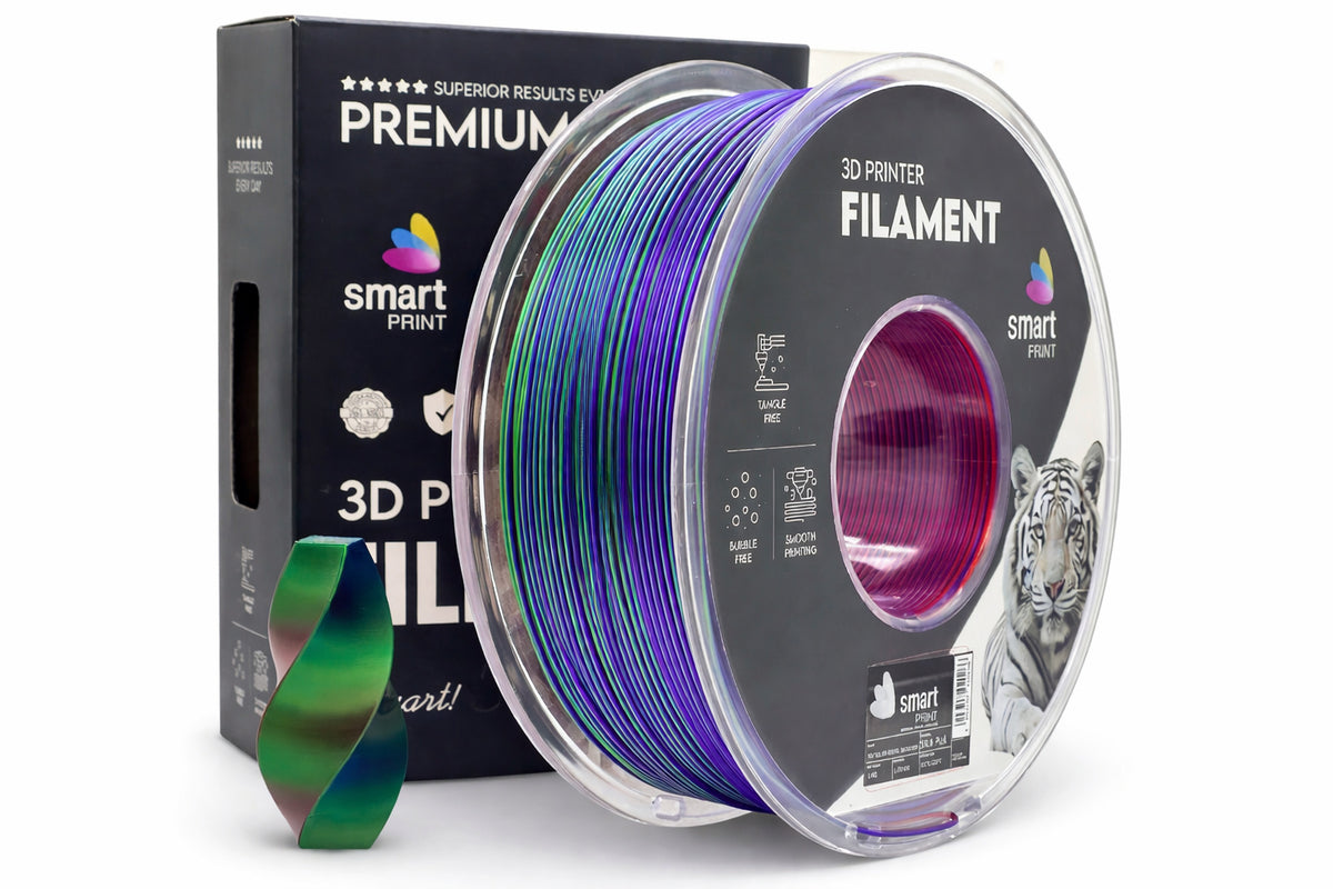 Silk PLA Tri Color Royal Blossom filament 1,75 mm 1 kg | Smart Print