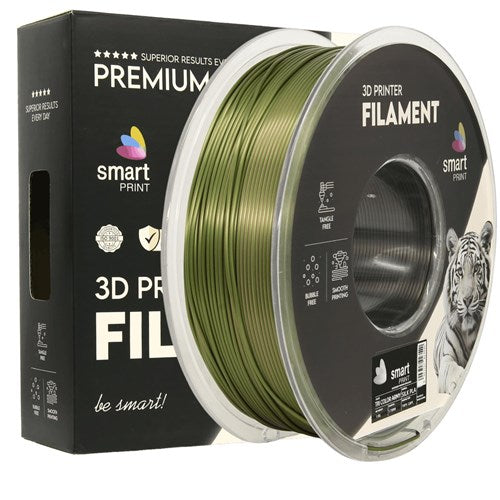Silk PLA Tri Color Army filament 1,75 mm 1 kg | Smart Print