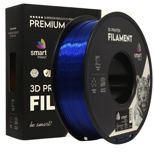 PETG transparant blauw filament 1,75 mm 1 kg | Smart Print