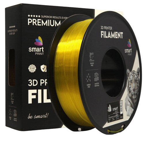 PETG transparant geel filament 1,75 mm 1 kg | Smart Print