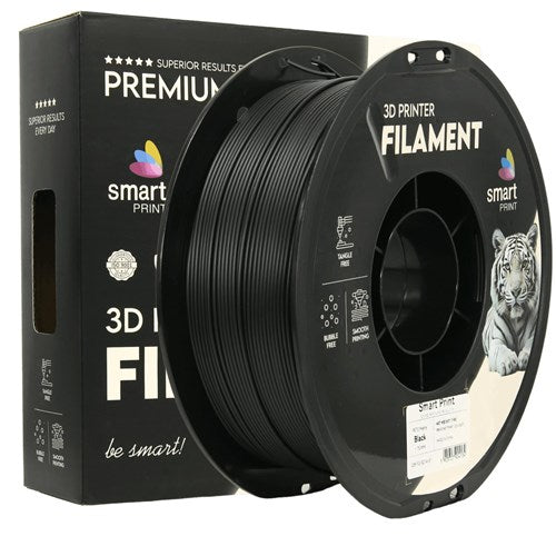 PETG mat zwart filament 1,75 mm 1 kg | Smart Print