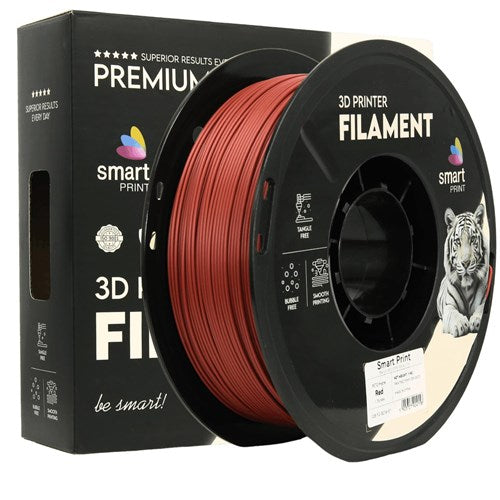 PETG mat rood filament 1,75 mm 1 kg | Smart Print