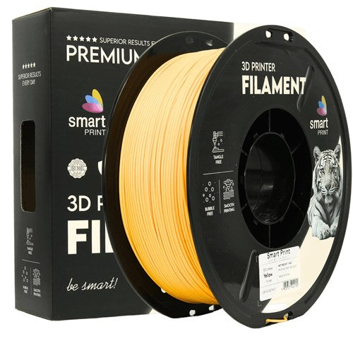 PETG mat geel filament 1,75 mm 1 kg | Smart Print