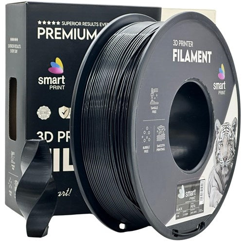 PETG zwart filament 1,75 mm 1 kg | Smart Print