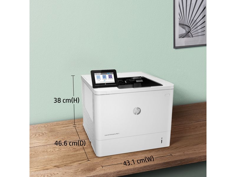 HP LaserJet Enterprise M611dn laserprinter – productfoto 4